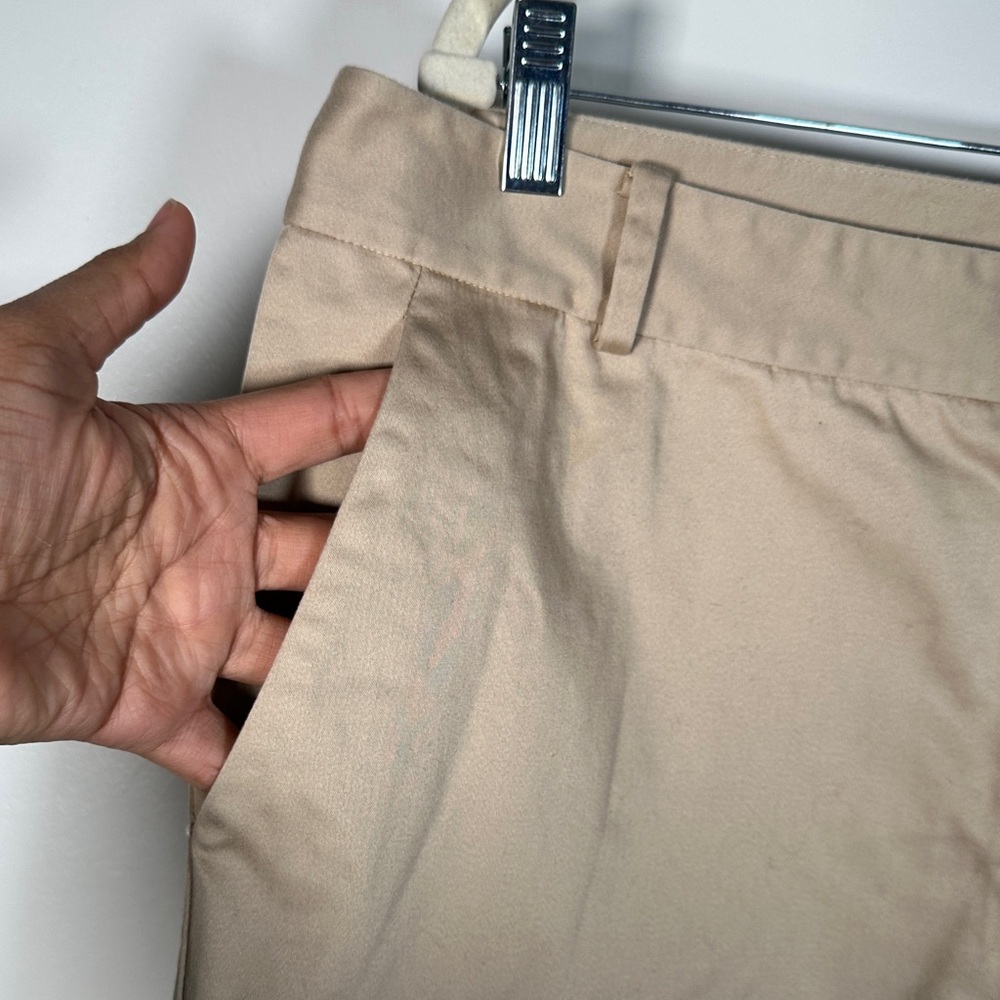 Ralph Lauren Shorts Classic Khaki Cotton Shorts Size 16 High-Rise Tailored Fit B - Picture 5 of 6